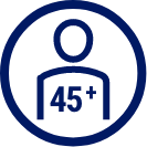45+